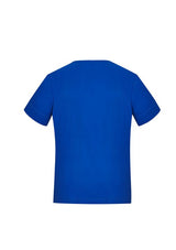 Women's Electric Blue Marley Jersey S/S Top, size XXS, featuring soft, stretchable knit for comfort and versatility.