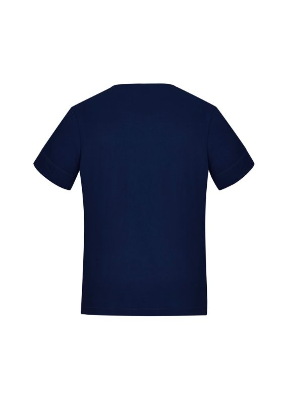 Womens Marley Jersey S/S Top in Navy, XXS size, featuring soft stretch fabric for comfort and easy care, perfect for work.