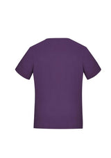 Vibrant purple short sleeve top for women, crafted for comfort and style, from Biz Collection in size XXS.