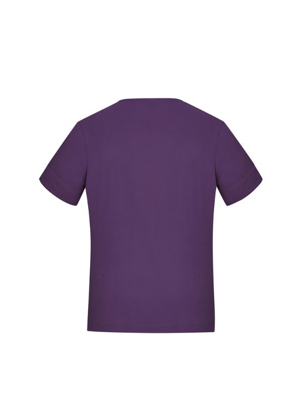 Women's Purple Marley Jersey Short Sleeve Top in 4XL, featuring a comfortable fit and soft, stretchy fabric ideal for everyday wear.