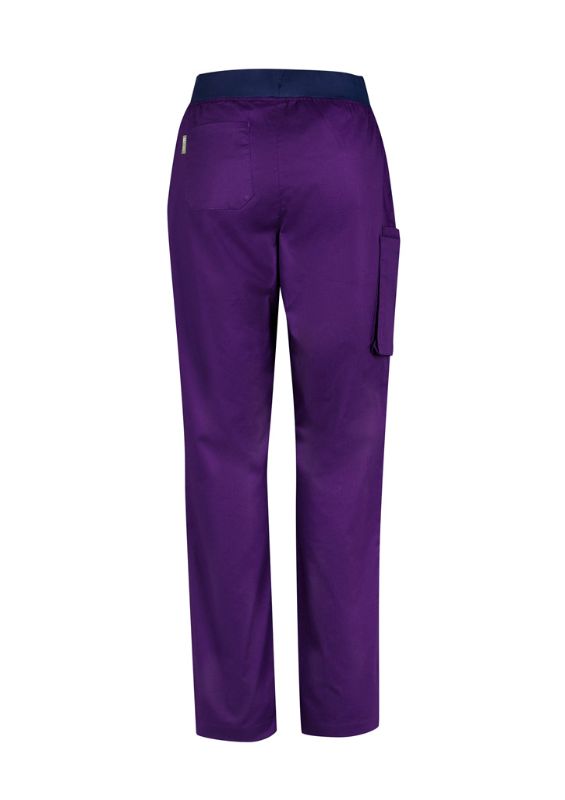 Womens Riley Straight Leg Scrub Pant - Purple (Size XL)