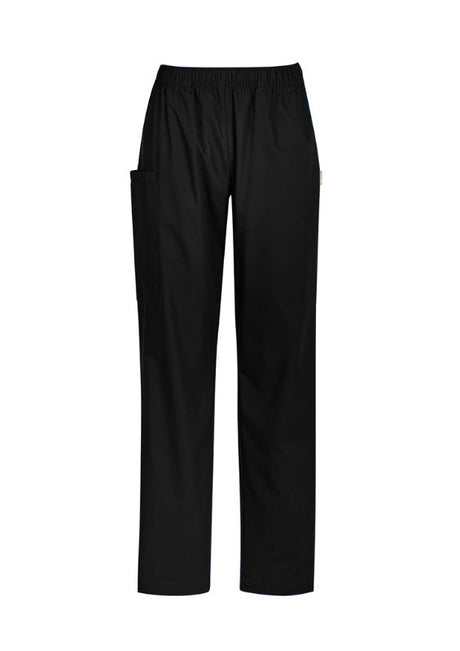 Women’s Tokyo Scrub Pant in Black, 2XL - stylish, functional scrub pants with cargo pockets, elastic waist, and antibacterial fabric.