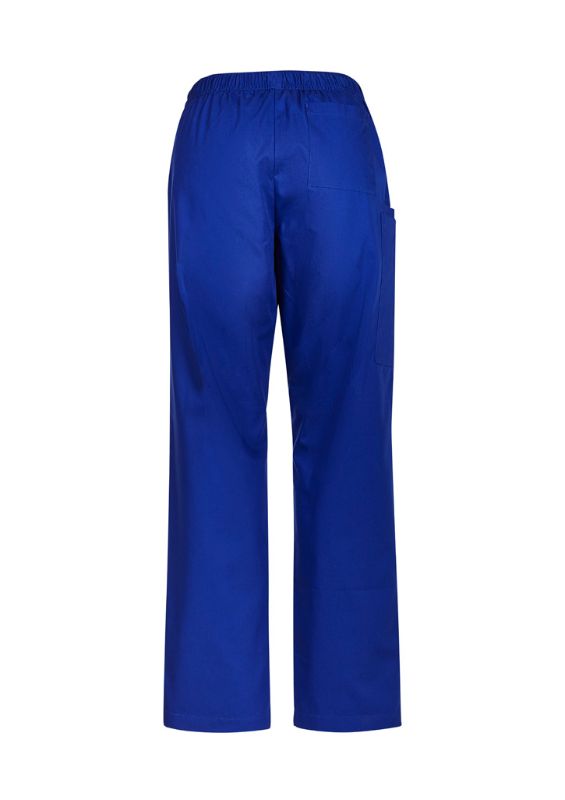 Women's Tokyo Scrub Pant in Royal (XXS), featuring a straight leg, antibacterial fabric, and multiple pockets for functionality.