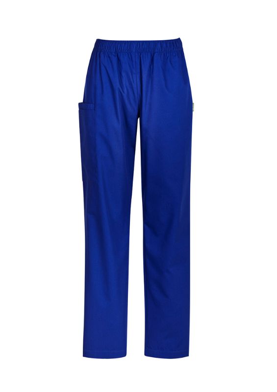 Women's Tokyo Scrub Pant in Royal (XXS) featuring straight legs, antibacterial fabric, and multiple pockets for healthcare professionals.