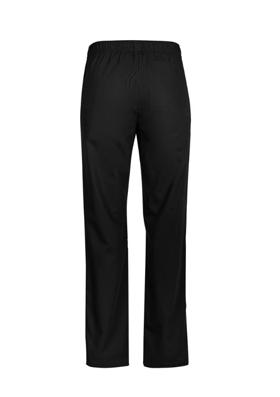 Men's Tokyo Scrub Pant in Black, XS, featuring straight legs, cargo pockets, elastic waistband, and antibacterial fabric.