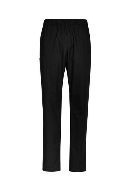 Men's black Tokyo Scrub Pants in XS with cargo pockets, elastic waistband, and tapered leg for comfort and practicality.