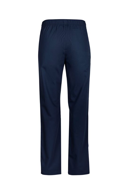 Men's Tokyo Scrub Pant in Midnight Navy, XS size, featuring a modern fit, cargo pockets, elastic waistband, and antibacterial fabric.