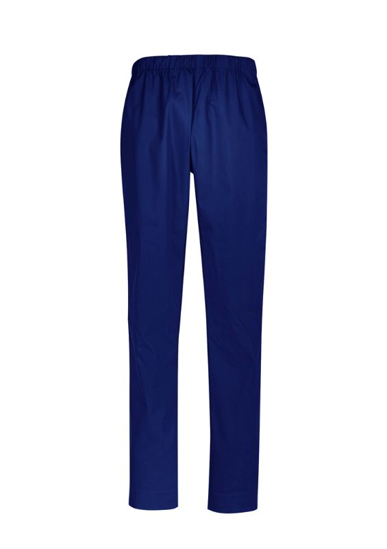 Unisex dark blue reversible scrub pants (XL) with pockets, designed for comfort and durability in healthcare settings.