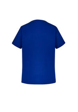 Men's Royal V-Neck Scrub Top in 4XL, cotton-rich, tailored fit with pockets and SILVERPLUS® odor control technology.