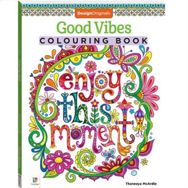 Colouring & Activity Book featuring 32 art activities on high-quality paper, designed for creativity and relaxation.