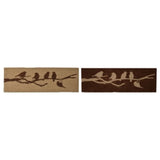 Colorful coir doormat set featuring assorted bird and tree designs, 120 x 40cm, ideal for indoor and outdoor use.