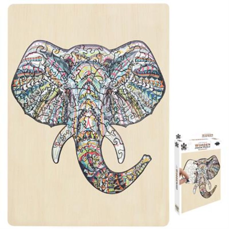 Wooden Jigsaw - Elephant (137pcs)