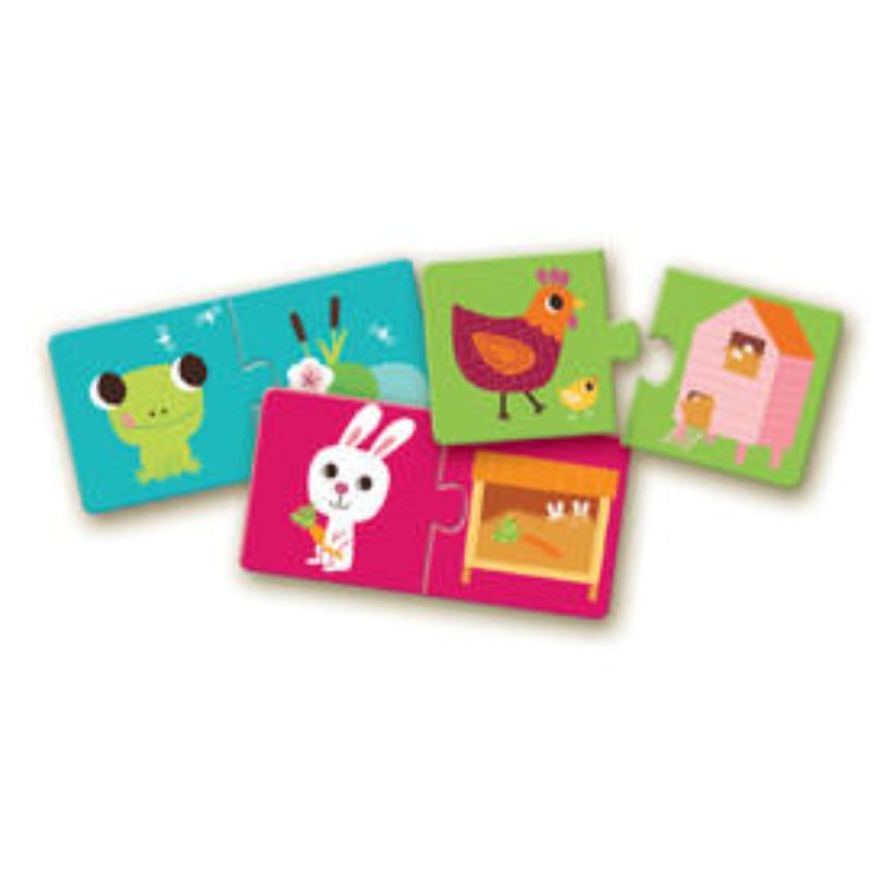 Colorful educational puzzles for kids to explore wildlife habitats and enhance learning through play.