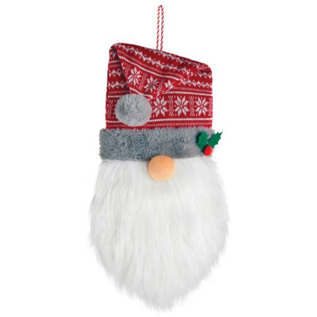 Christmas gnome plush door hanger, 50cm tall, with festive colors and soft fabric, perfect for holiday décor.