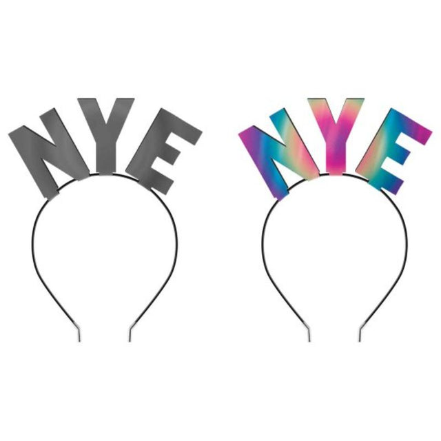 Stylish NYE Reflective Headband made of felt reflective fabric, perfect for visibility and comfort at night events.