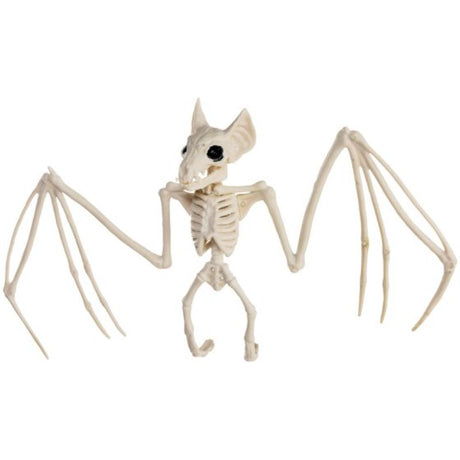 Creepy 30cm skeleton bat decoration, perfect for Halloween decor, with intricate detailing for indoor and outdoor use.