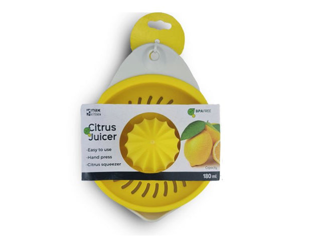 Set of 12 Max Brand Fruit Juicers in vibrant colors, perfect for effortless juice extraction from various fruits.