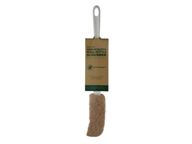 Set of 36 eco-friendly coconut bottle scrubbers for effective, gentle cleaning of reusable containers.