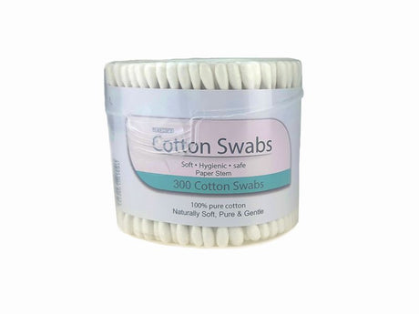 Maxcare Cotton Buds with paper stems, eco-friendly, 1800 pieces total, perfect for hygiene, makeup, and crafts.