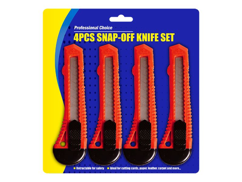 4 Snap Off Knife Set (12 Sets)