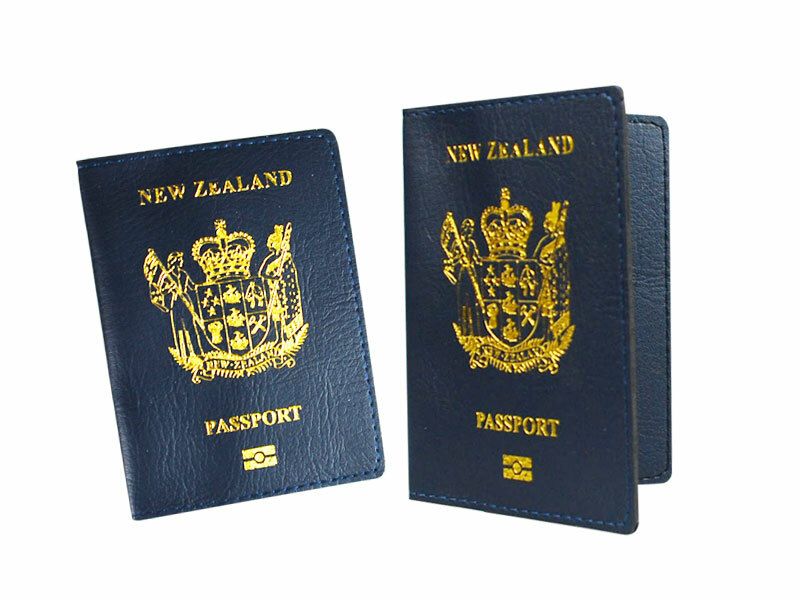 Set of 12 New Zealand passport holders featuring vibrant designs, durable protection, and compact, lightweight convenience for travelers.