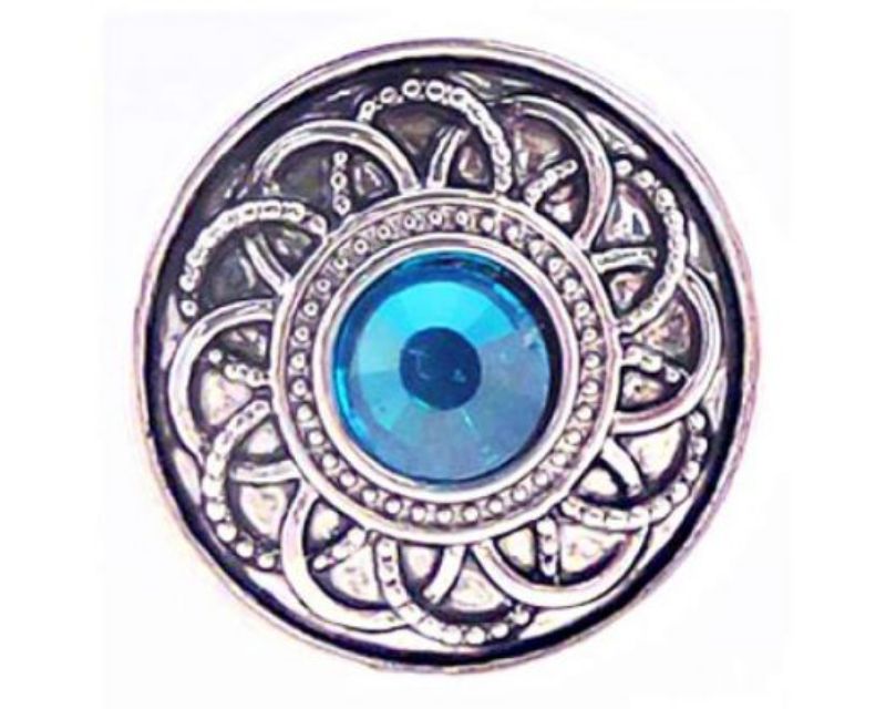Stylish Snaps REDFOX accessory featuring teal diamante design, perfect for elevating casual or festive outfits.