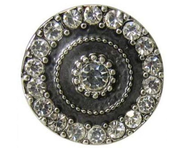 Elegant snap rings adorned with shimmering diamante stones for customizable style and everyday glamour.