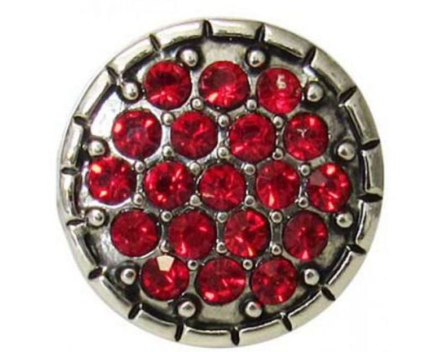 Luxurious red diamante shield featuring a striking design for stylish protection at events and parties.
