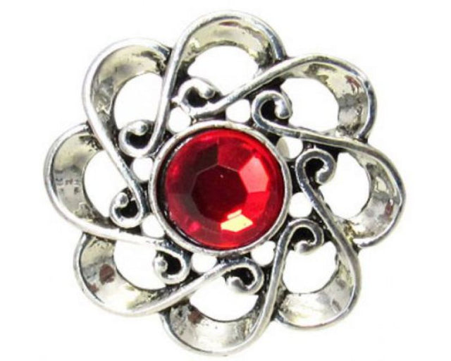 Celtic Outline Flower snap by REDFOX, featuring intricate floral design, perfect for nature lovers and versatile styling.