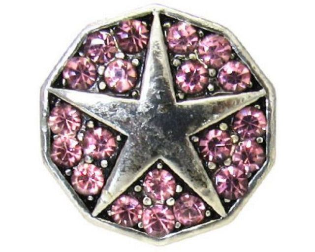 Snaps REDFOX - Starfish Silver snap charm featuring a detailed starfish design, perfect for personalized jewelry.
