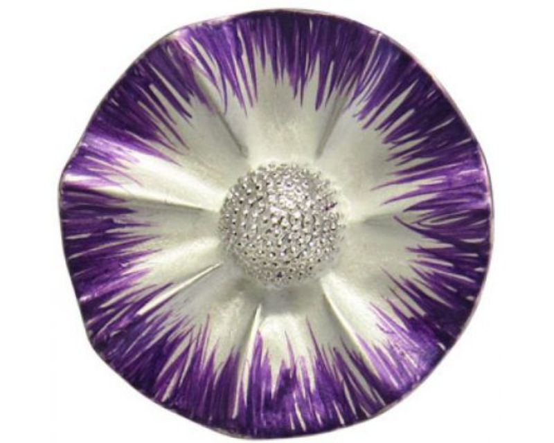 Vibrant purple and white frangipani snap, perfect for home decor and events, symbolizing love and beauty.