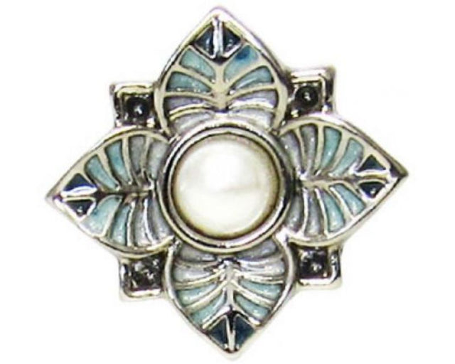 Art Deco Flower snap from Snaps REDFOX, featuring vibrant colors and intricate patterns for vintage-inspired elegance.