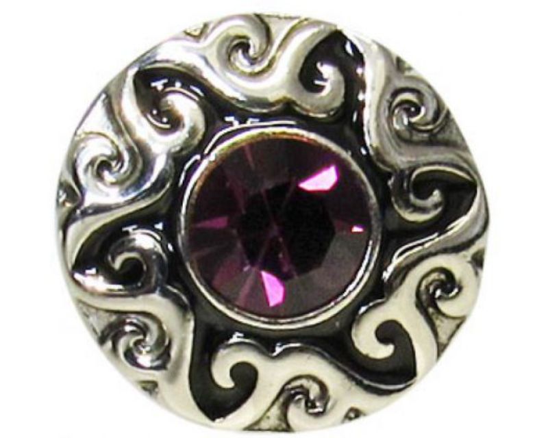Stunning purple diamante sun jewelry piece, perfect for adding elegance and glamour to any outfit or occasion.