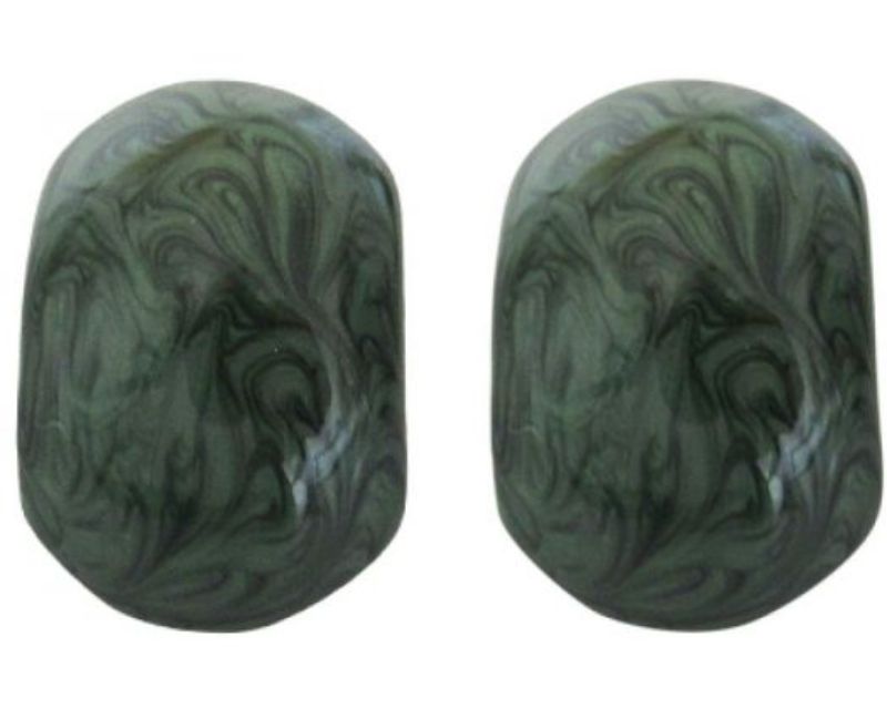 Vibrant green Jax Impasto Earrings, 3.5 cm long, featuring textured artistry for stylish casual or formal wear.