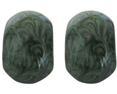 Vibrant green Jax Impasto Earrings, 3.5 cm long, featuring textured artistry for stylish casual or formal wear.