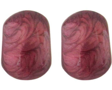 Vibrant red Jax Impasto earrings, 3.5 cm long, blend modern artistry with elegance for any occasion.