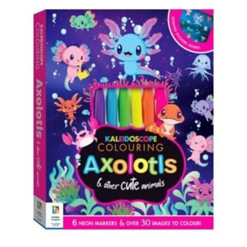 Kaleidoscope Colouring Kit - Axolotls (3 Sets)