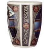 Whimsical Lisa Parker Hocus Pocus Cat porcelain mug, 300ml, perfect for tea or coffee, dishwasher and microwave safe.