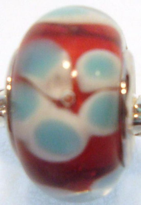 Colorful pack of 4 Cherish glass beads, perfect for jewelry making and crafting projects with vibrant designs.