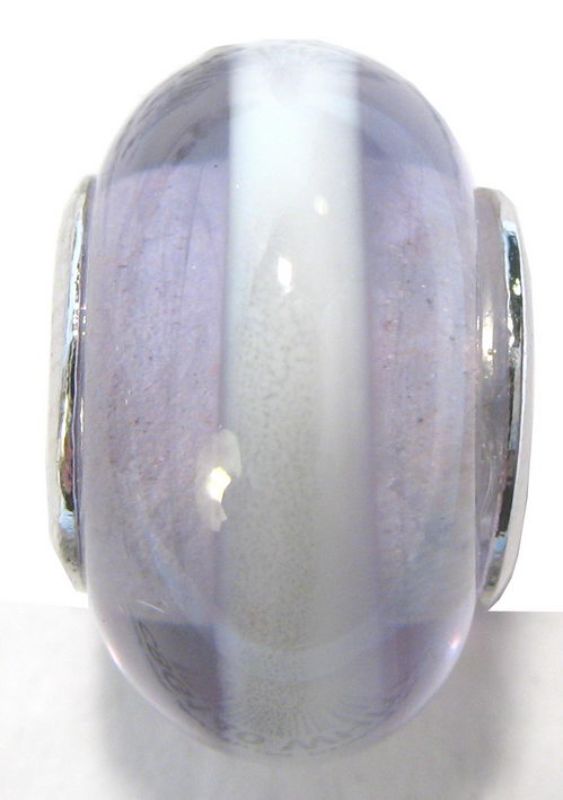 Handcrafted glass Cherish Beads set of 4 with vibrant colors and rhodium plated inner lining for unique jewelry designs.