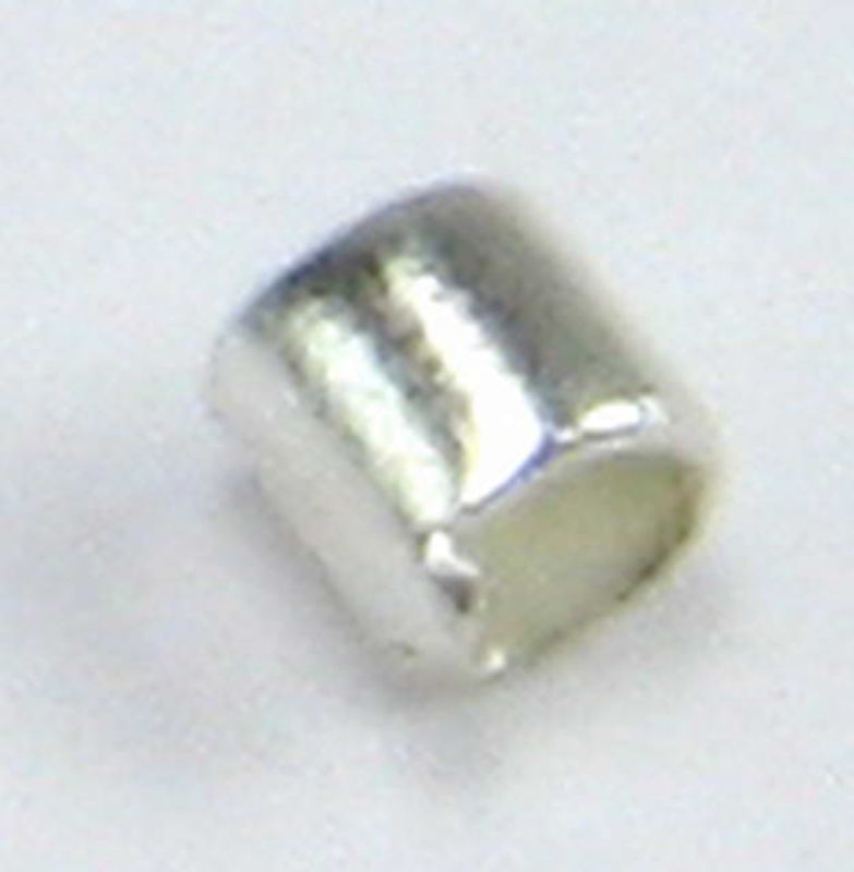 Silver 1.5mm crimp tubes, set of 2, 700 count, perfect for securely finishing jewelry projects.