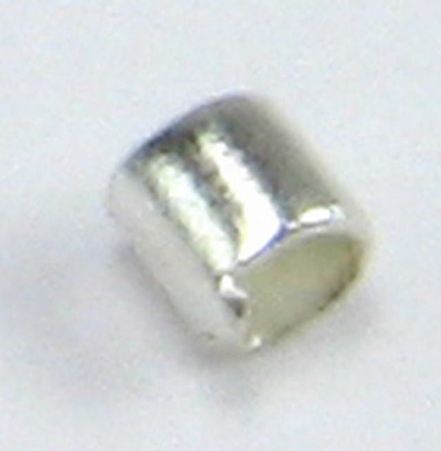 Silver 1.5mm crimp tubes, set of 2, 700 count, perfect for securely finishing jewelry projects.