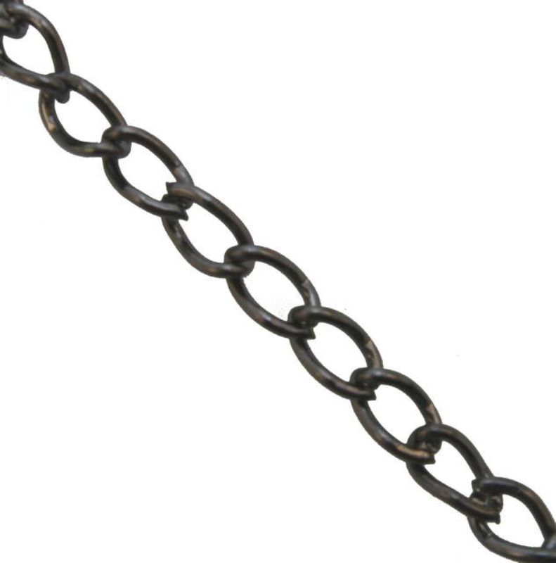 Gunmetal extension chains set of 2, each 5m long, perfect for jewelry making and crafting projects.