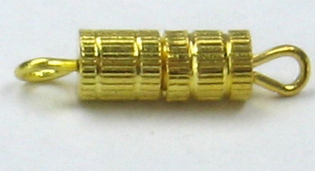 Premium 10x4mm gold screw clasps, 1000pcs, for secure and elegant closures in jewelry-making projects.
