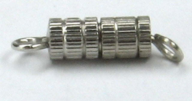 Chrome 10x4mm screw clasps, 1000 pieces, ideal for securely closing jewelry like necklaces and bracelets stylishly.