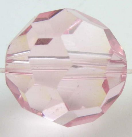 Vibrant pink 14mm glass faceted beads, set of 28, perfect for elegant jewelry making and DIY crafts.