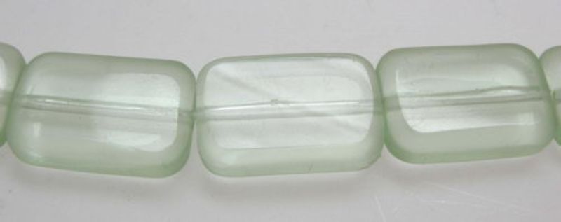 Vibrant 12x9mm flat green glass beads, 28 pieces per set, perfect for jewelry making and crafting projects.
