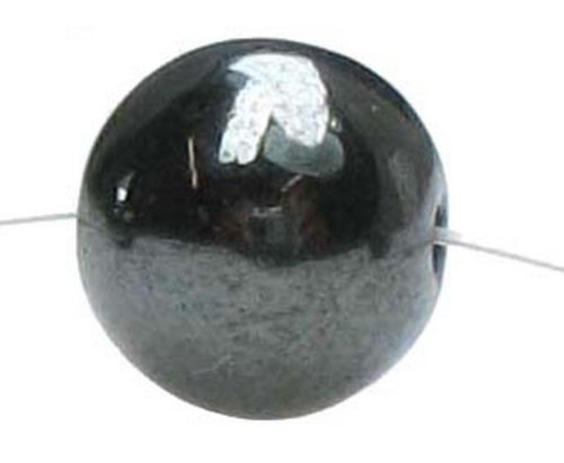 Set of 5 magnetic hematite beads, 7x8mm, perfect for crafting unique jewelry with a stunning metallic sheen.
