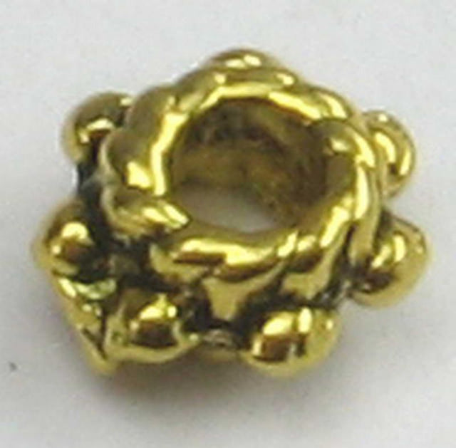 Set of 2 shiny metal beads, 5.7mm diameter, 3mm thick, ideal for jewelry making and DIY projects, 178 beads total.
