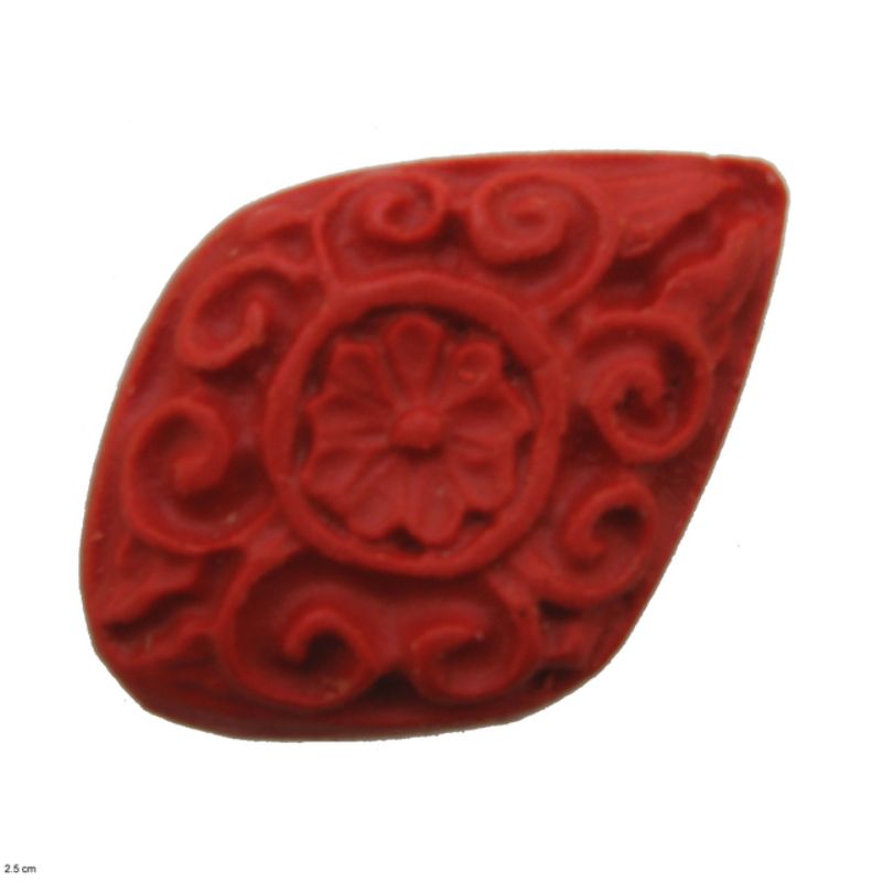 Set of 12 Cineba Diamond Beads, 22x16mm each, features a shimmering finish for elegant jewelry-making projects.